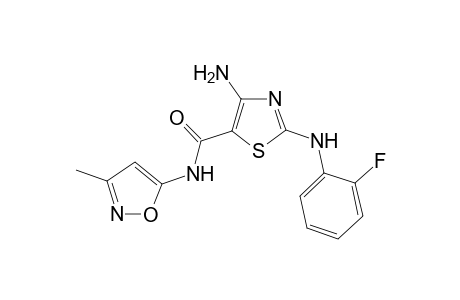 5-thiazolecarboxamide, 4-amino-2-[(2-fluorophenyl)amino]-N-(3-methyl-5-isoxazolyl)-