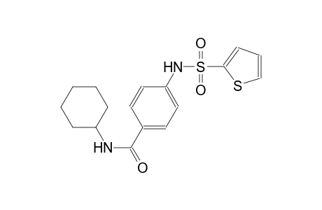 benzamide, N-cyclohexyl-4-[(2-thienylsulfonyl)amino]-