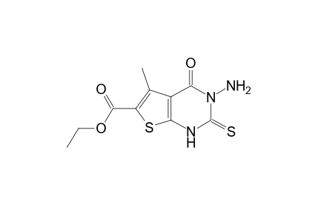 3-Amino-6-ethyl(5-methyl-2-thioxo-thieno[2,3-d]pyrimidin-4-one)carboxylate