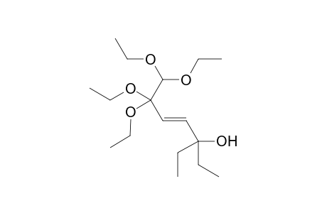 (E)-6,6,7,7-Tetraethoxy-3-ethylhept-4-en-3-ol