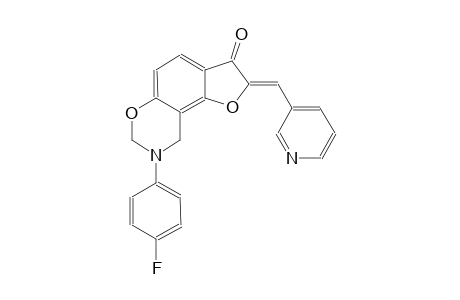 7H-furo[2,3-f][1,3]benzoxazin-3(2H)-one, 8-(4-fluorophenyl)-8,9-dihydro-2-(3-pyridinylmethylene)-, (2Z)-