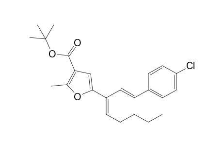 Tert-butyl 5-((1E,3E)-1-(4-chlorophenyl)octa-1,3-dien-3-yl)-2-methylfuran-3-carboxylate