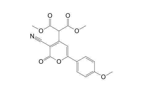 Dimethyl 3-cyano-6-(4-methoxyphenyl)-2-oxo-2H-pyran-4-ylmalonate