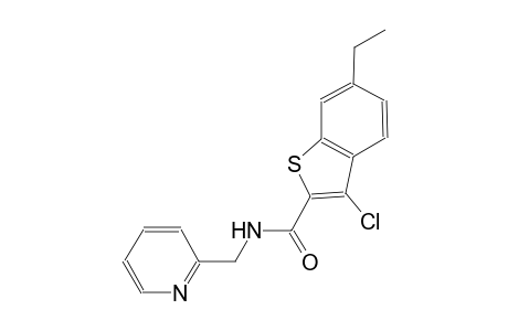 3-chloro-6-ethyl-N-(2-pyridinylmethyl)-1-benzothiophene-2-carboxamide