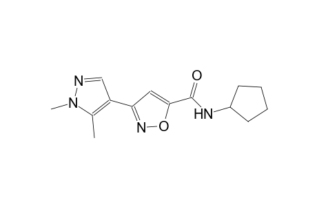 N-cyclopentyl-3-(1,5-dimethyl-1H-pyrazol-4-yl)-5-isoxazolecarboxamide