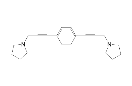 pyrrolidine, 1-[3-[4-[3-(1-pyrrolidinyl)-1-propynyl]phenyl]-2-propynyl]-