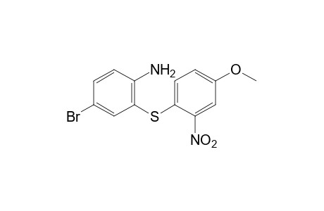 4-bromo-2-[(4-methoxy-2-nitrophenyl)thio]aniline