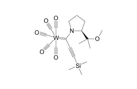 (Z)-Trimethylsilylethynyl(S)-dimethylmethoxymethylpyrrolidinecarbenepentacarbonyltungster complex