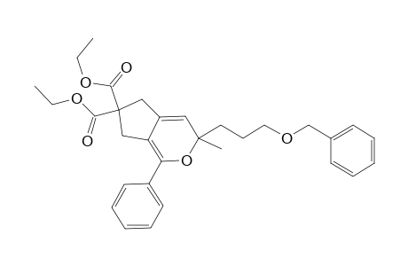 Diethyl 3-(3-(benzyloxy)propyl)-3-methyl-1-phenyl-3,5-dihydrocyclopenta[c]pyran-6,6(7H)-dicarboxylate