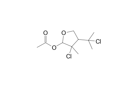 2-Acetoxy-3-chloro-4-[(1-chloro-1-methyl)ethyl]-3-methyltetrahydrofuran