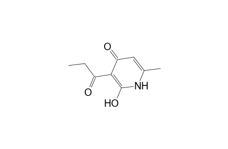 2(1H)-Pyridinone, 4-hydroxy-6-methyl-3-(1-oxopropyl)-
