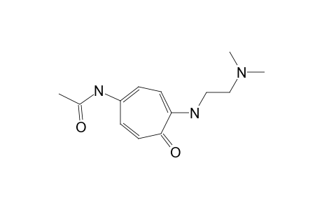 N-{{4-[2-(dimethylamino)ethyl]amino}-5-oxo-1,3,6-cycloheptatrien-1-yl}acetamide