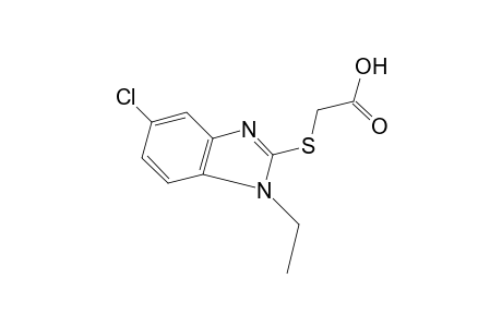 [(5-chloro-1-ethylbenzimidazol-2-yl)thio]acetic acid