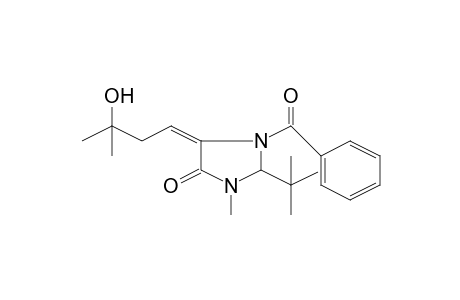(5E)-1-benzoyl-2-tert-butyl-5-(3-hydroxy-3-methyl-butylidene)-3-methyl-4-imidazolidinone