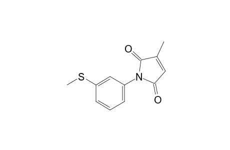 2-methyl-N-[m-(methylthio)phenyl]maleimide