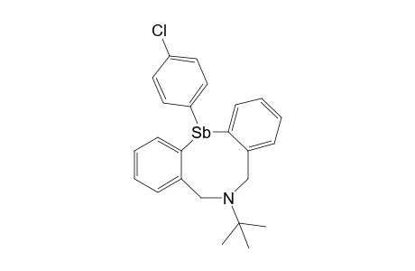 6-t-Butyl-12-p-chlorophenyl-5,6,7,12-tetrahydrodibenz[c,f][1,5]azastibocine