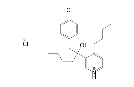 3-Pyridinemethanol, alpha,4-dibutyl-alpha-[(4-chlorophenyl)methyl]-, hydrochloride