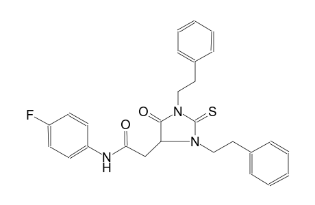 4-imidazolidineacetamide, N-(4-fluorophenyl)-5-oxo-1,3-bis(2-phenylethyl)-2-thioxo-