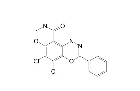 5,6-Dichloro-7-hydroxy-N,N'-dimethyl-3-phenyl-1H-benzo[e][1,3,4]oxadiazine-8-carboxamide