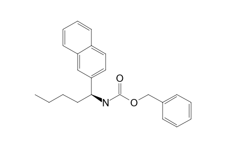 (phenylmethyl) N-[(1S)-1-naphthalen-2-ylpentyl]carbamate