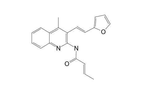 (E)-But-2-enoic acid [3-((E)-2-furan-2-yl-vinyl)-4-methyl-quinolin-2-yl]-amide