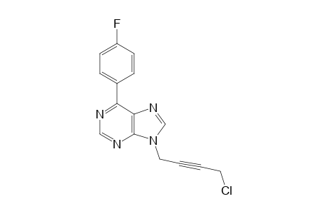 N9-[4'-CHLORO-2'-BUTYNYL-1'-YL]-6-(4-FLUOROPHENYL)-PURINE