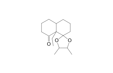 Spiro(1,3-dioxolane)2.1'(decalin-8'-one), 4,5-dimethyl-8'a-ethyl-