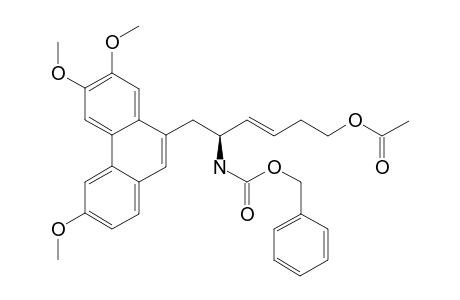 (S)-5-Benzyloxycarbonylamino-6-(3,6,7-trimethoxyphenanthren-9-yl)hexa-3-enyl acetate