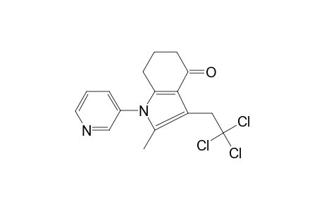 2-Methyl-1-pyridin-3-yl-3-(2,2,2-trichloro-ethyl)-1,5,6,7-tetrahydro-indol-4-one