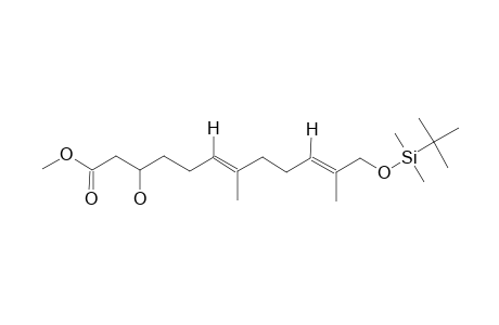 (6E,10E)-Methyl 12-[(tert-Butyl)dimethylsilyloxy]-3-hydroxy-7,11-dimethyldodeca-6,10-dienoate