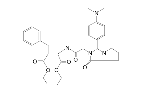 Diethyl 2-benzyl-3-([(3-[4-(dimethylamino)phenyl]-1-oxotetrahydro-1H-pyrrolo[1,2-C]imidazol-2(3H)-yl)acetyl]amino)succinate #