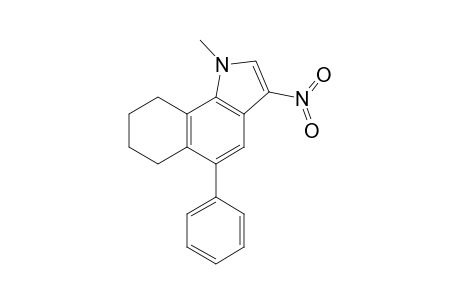 1-Methyl-5-phenyl-3-nitro-6,7,8,9-tetrahydrobenz[g]indole