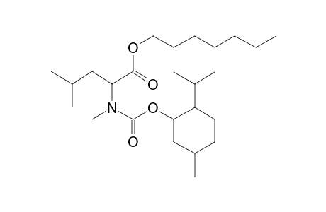 L-Leucine, N-methyl-N-((1R)-(-)-menthyloxycarbonyl)-, heptyl ester