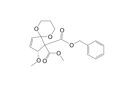 trans-benzyl methyl 2-methoxy-6,10-dioxaspiro[4.5]dec-3-ene-1,1-dicarboxylate