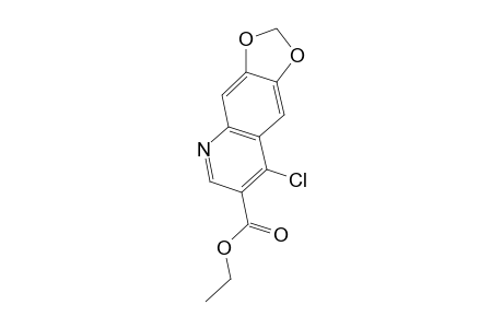 8-chloro-1,3-dioxolo[4,5-g]quinoline-7-carboxylic acid, ethyl ester