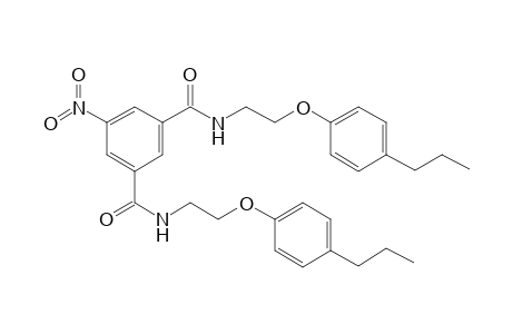 5-Nitro-1-N,3-N-bis[2-(4-propylphenoxy)ethyl]benzene-1,3-dicarboxamide