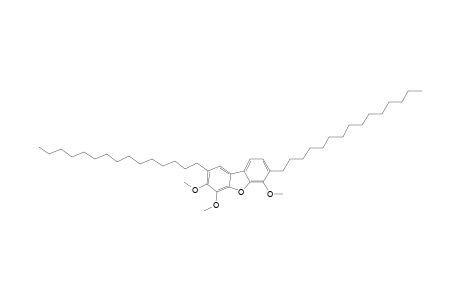 Dibenzofuran, 2,3,6(or 3,4,6)-trimethoxy-4,7(or 2,7)-dipentadecyl-