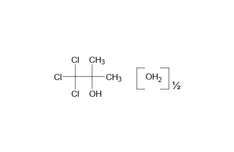 2-methyl-1,1,1-trichloro-2-propanol, hemihydrate