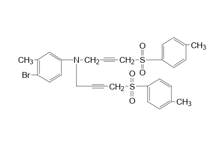 N,N-bis{4-[(p-tolylsulfonyl)-2-butynyl]-4-bromo-m-toluidine