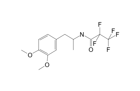 3,4-Dimethoxyamphetamine, pentafluoropropionate