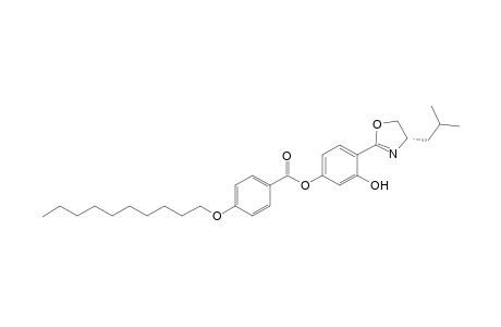 (4S)-4,5-Dihydro-2-[4'-(4"-decyloxy-benzoyloxy)-2'-hydroxy-phenyl]-4-(2-methylpropyl)-oxazole