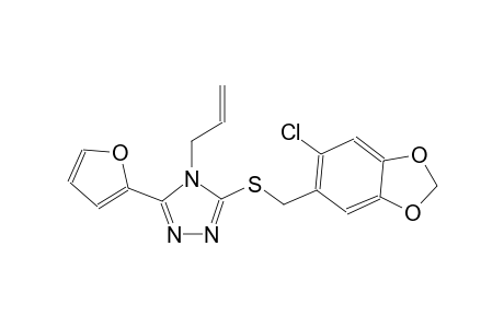 4-Allyl-3-(6-chloro-benzo[1,3]dioxol-5-ylmethylsulfanyl)-5-furan-2-yl-4H-[1,2,4]triazole