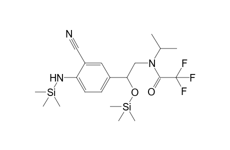 Cimaterol, N-TFA, N',O-bis-TMS