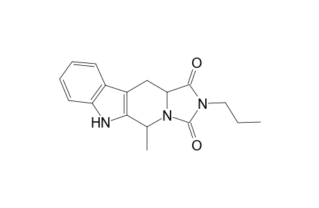 5-METHYL-2-N-PROPYL-1,3-DIOXO-6H-1,2,3,5,11,11A-HEXAHYDROIMIDAZO-[1,5-B]-BETA-CARBOLINE