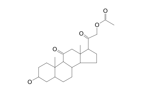 Pregnane-11,20-dione, 21-(acetyloxy)-3-hydroxy-, (3-alpha,5-alpha)-