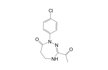 3-ACETYL-1-(4-CHLOROPHENYL)-1,4,5,6-TETRAHYDRO-1-H-1,2,4-TRIAZEPIN-7-ONE