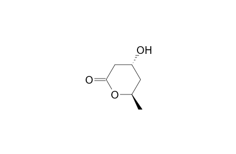 (4R,6R)-4-hydroxy-6-methyloxan-2-one