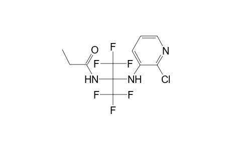 Propionamide, N-[1-(2-chloropyridin-3-ylamino)-2,2,2-trifluoro-1-trifluoromethylethyl]-