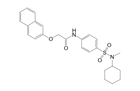 acetamide, N-[4-[(cyclohexylmethylamino)sulfonyl]phenyl]-2-(2-naphthalenyloxy)-