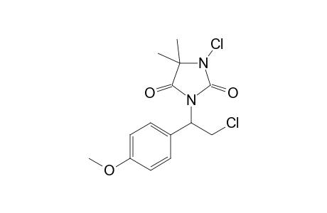 1-Chloro-3-(2-chloro-1-(4-methoxyphenyl)ethyl)-5,5-dimethylimidazolidine-2,4-dione